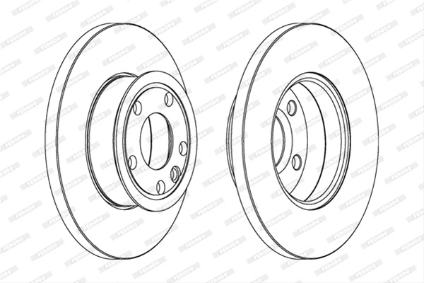Set Discuri Frana Ferodo Vw DDF562C