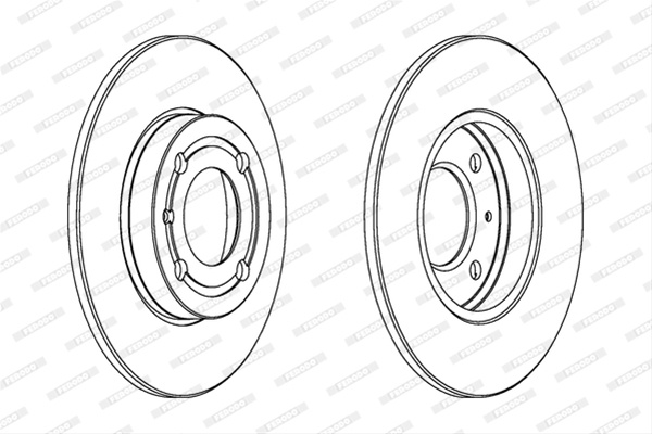Set Discuri Frana Ferodo Vw/Seat DDF795C