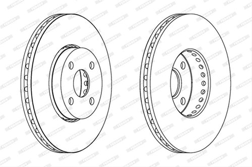 Set Discuri Frana Ferodo Vw (Svw) DDF1388