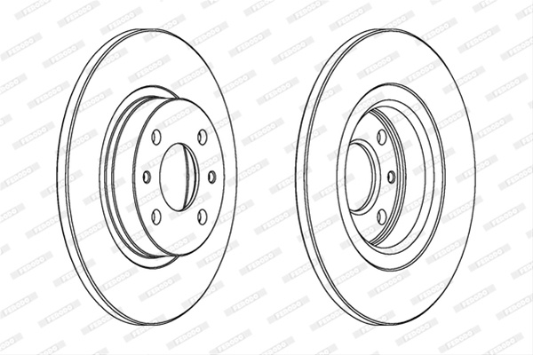 Set Discuri Frana Livrabil Numai Set Ferodo Alfa Romeo DDF141