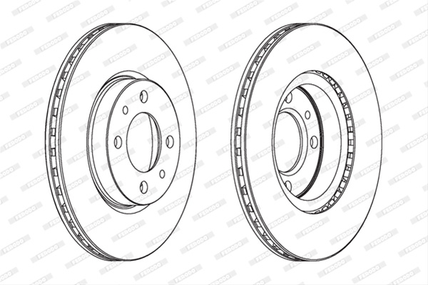 Set Discuri Frana Livrabil Numai Set Ferodo Alfa Romeo DDF521