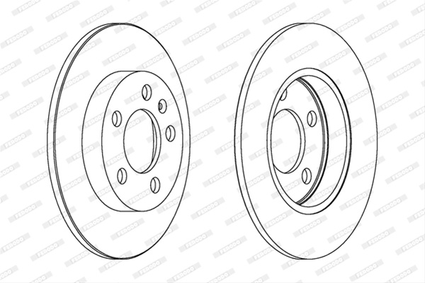 Set Discuri Frana Livrabil Numai Set Ferodo Audi DDF1155