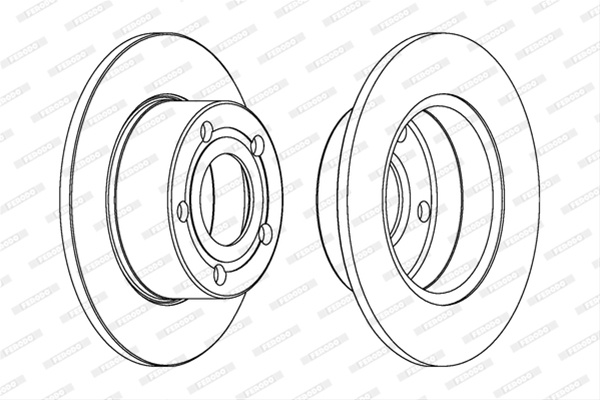 Set Discuri Frana Livrabil Numai Set Ferodo Audi DDF321