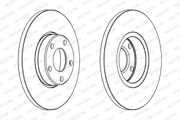 Set Discuri Frana Livrabil Numai Set Ferodo Audi DDF324