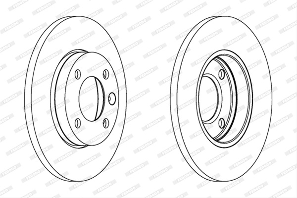 Set Discuri Frana Livrabil Numai Set Ferodo Audi DDF103