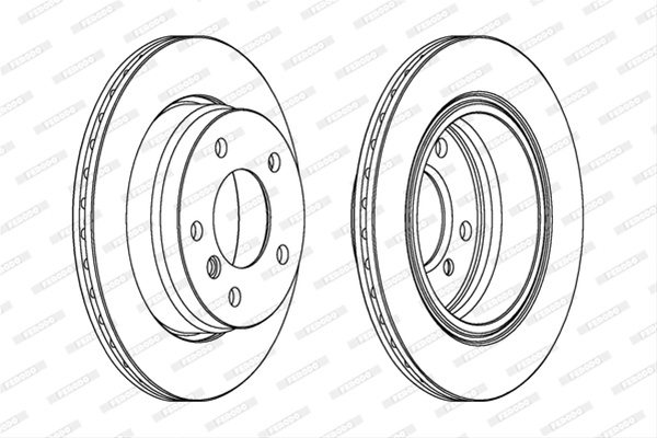 Set Discuri Frana Livrabil Numai Set Ferodo Bmw DDF831