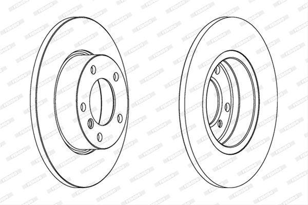  set Discuri Frana Livrabil Numai Set Ferodo Bmw DDF248