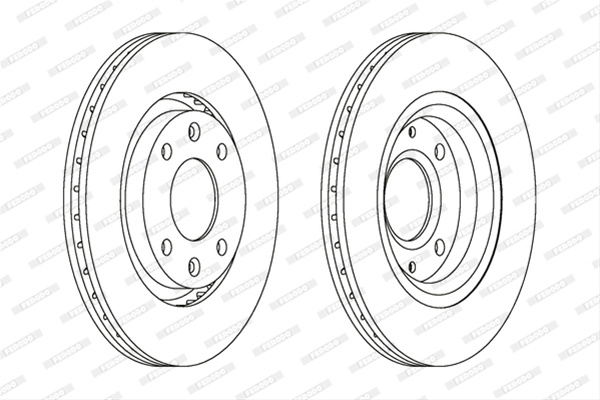 Set Discuri Frana Livrabil Numai Set Ferodo Citroën DDF1140