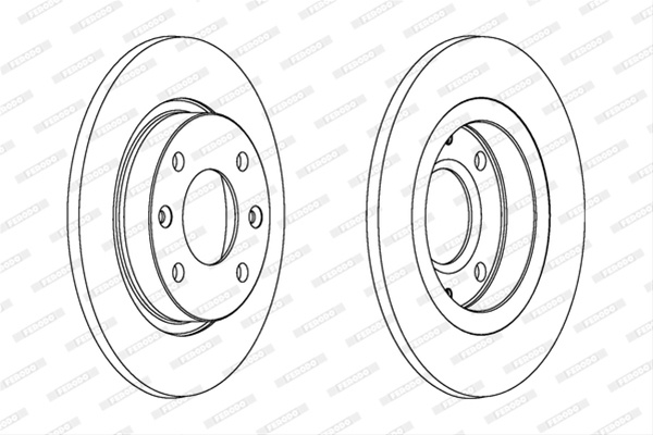 Set Discuri Frana Livrabil Numai Set Ferodo Citroën DDF059