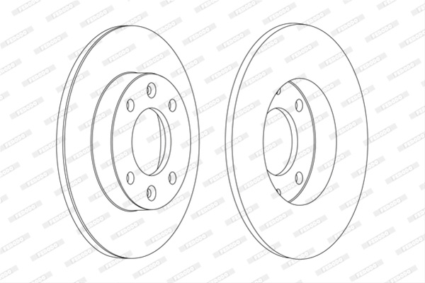 Set Discuri Frana Livrabil Numai Set Ferodo Citroën DDF1178