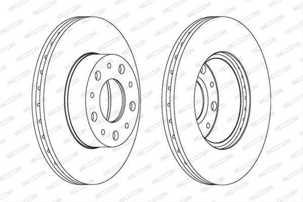 Set Discuri Frana Livrabil Numai Set Ferodo Citroën DDF1170