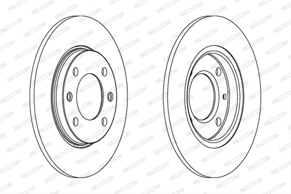 Set Discuri Frana Livrabil Numai Set Ferodo Citroën DDF244