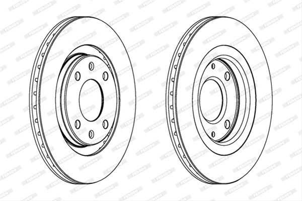 Set Discuri Frana Livrabil Numai Set Ferodo Citroën DDF192