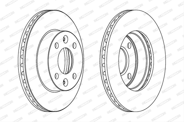 Set Discuri Frana Livrabil Numai Set Ferodo Dacia DDF1521