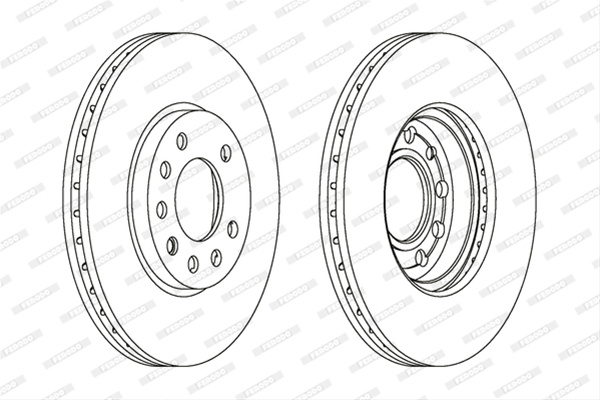 Set Discuri Frana Livrabil Numai Set Ferodo Opel DDF1042