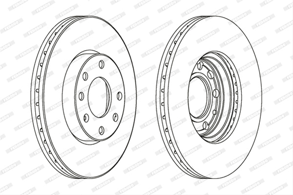 Set Discuri Frana Livrabil Numai Set Ferodo Opel DDF1041
