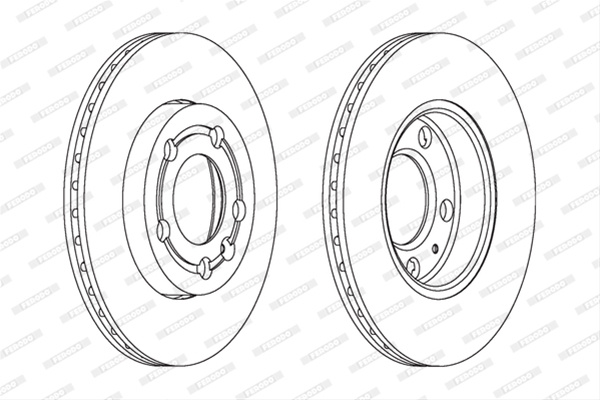 Set Discuri Frana Livrabil Numai Set Ferodo Seat DDF1164