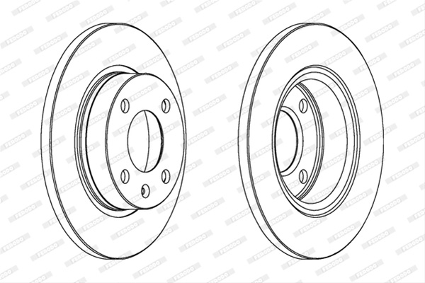 Set Discuri Frana Livrabil Numai Set Ferodo Skoda DDF875