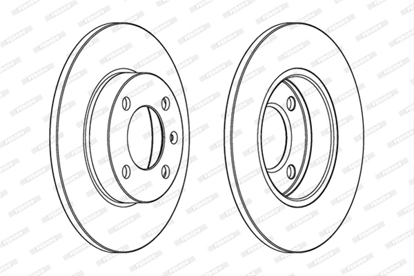 Set Discuri Frana Livrabil Numai Set Ferodo Vag DDF042