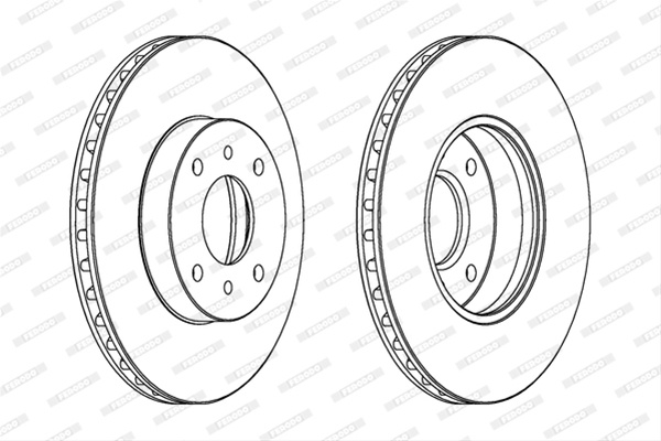 Set Discuri Frana Livrabil Numai Set Ferodo Nissan DDF959