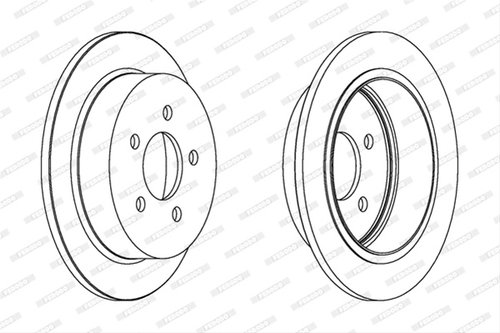 Set Discuri Frana Livrabil Numai Set Ferodo Plymouth DDF1186