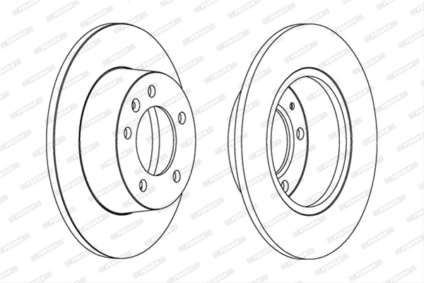 Set Discuri Frana Livrabil Numai Set Ferodo Nissan DDF1272