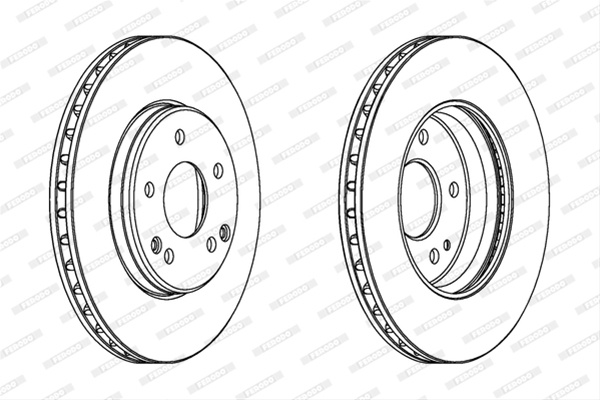 Set Discuri Frana Livrabil Numai Set Ferodo Mercedes-Benz DDF1135