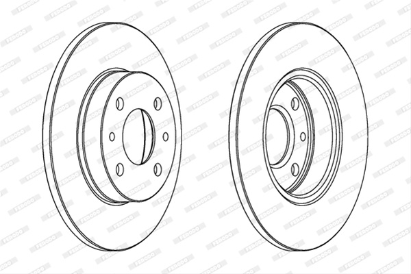 Set Discuri Frana Livrabil Numai Set Ferodo Zastava DDF140