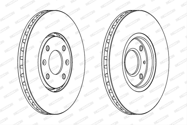 Set Discuri Frana Livrabil Numai Set Ferodo Peugeot DDF841