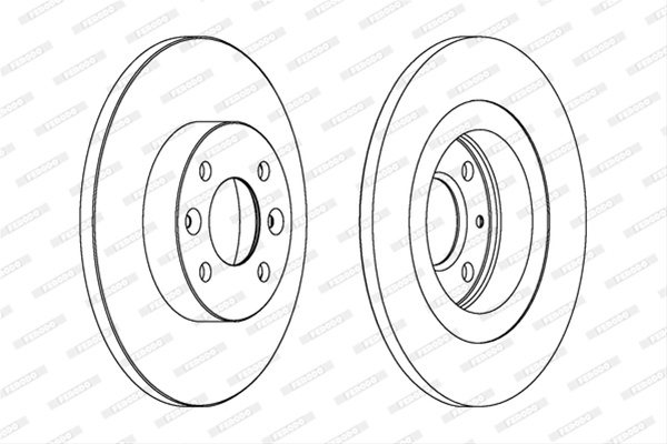 Set Discuri Frana Livrabil Numai Set Ferodo Renault DDF1502