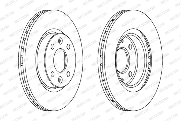 Set Discuri Frana Livrabil Numai Set Ferodo Nissan DDF1096