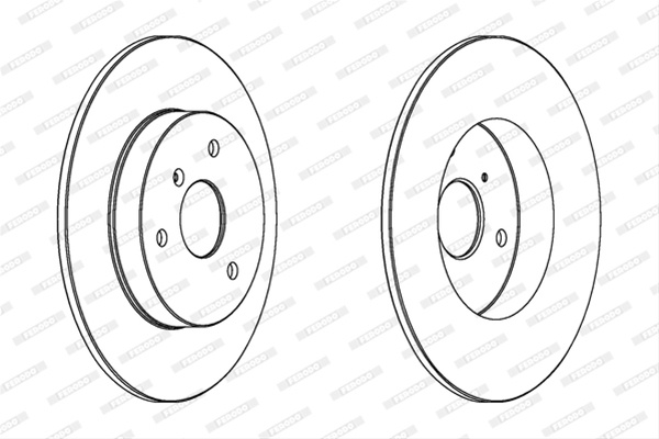  set Discuri Frana Livrabil Numai Set Ferodo Mercedes-Benz DDF1111