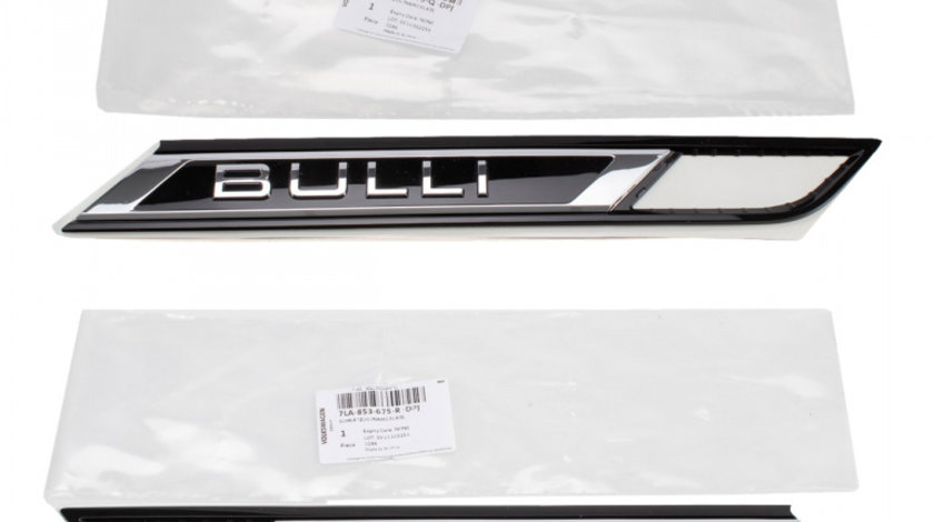 Set Emblema Aripa Dreapta + Stanga Bulli Oe Volkswagen Transporter T6 2015→ 7LA853675RDPJ + 7LA853675QDPJ