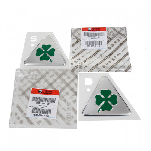 Set Embleme Quadrifoglio Dreapta+Stanga Oe Alfa Romeo Giulietta 940 2010→ 50522051 + 50522052