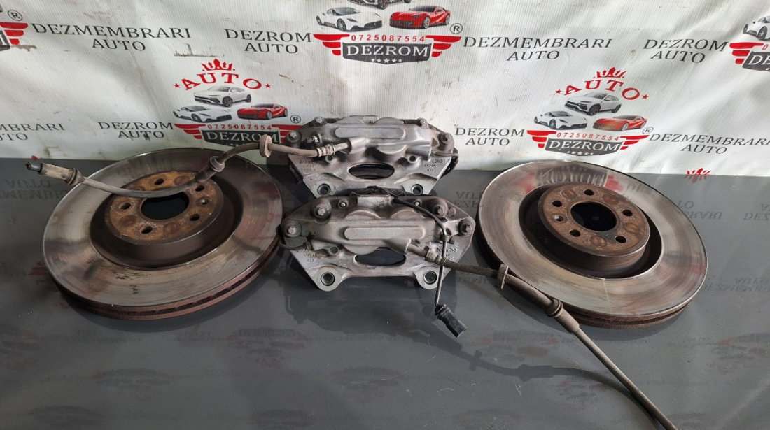 Set etrier frana fata 8R0615107E 8R0615108E AUDI A6 C7 Avant (4G5, 4GD) 3.0 TDI quattro 218 cai CZVA