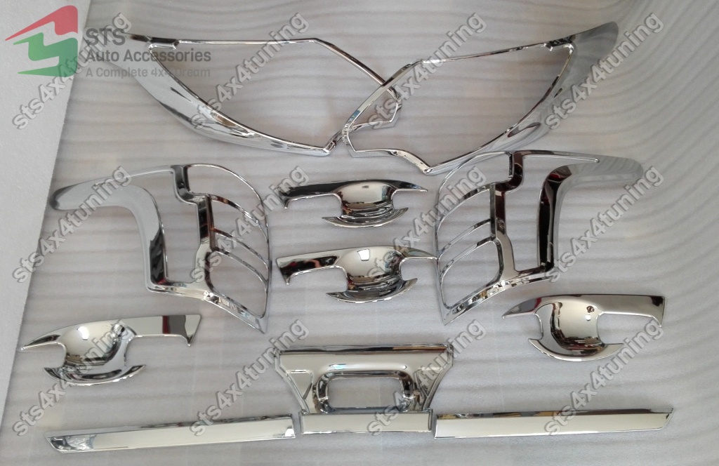SET EXTERIOR ORNAMENT CROMATE MITSUBISHI L200 TRITON 2015-2018 [11-BUC]