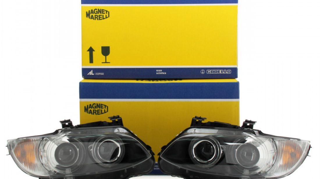 Set Faruri Bi-Xenon Dreapta + Stanga Magneti Marelli Bmw Seria 3 E92 2005-2013 711307022630 + 711307022629