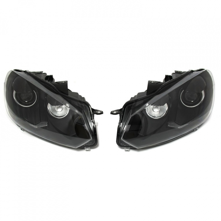 Set Faruri Bi-Xenon Dreapta + Stanga Oe Volkswagen Golf 6 2008-2013 R-Line Negru