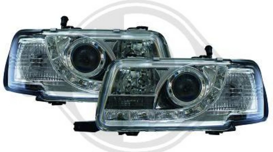 SET FARURI DAYLINE DAYLIGHT PENTRU AUDI 80 TYP B4 FUNDAL CROM SAU NEGRU