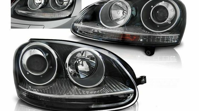 Set Faruri DEPO cu lupa Volkswagen Jetta (2005-2010) R32 Design