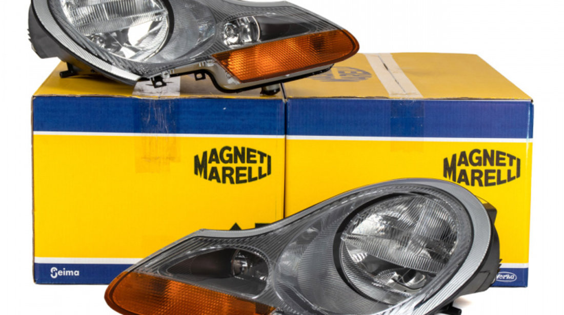Set Faruri Dreapta + Stanga Magneti Marelli Porsche Boxster 986 1996-2004 710301096003 + 710301096004