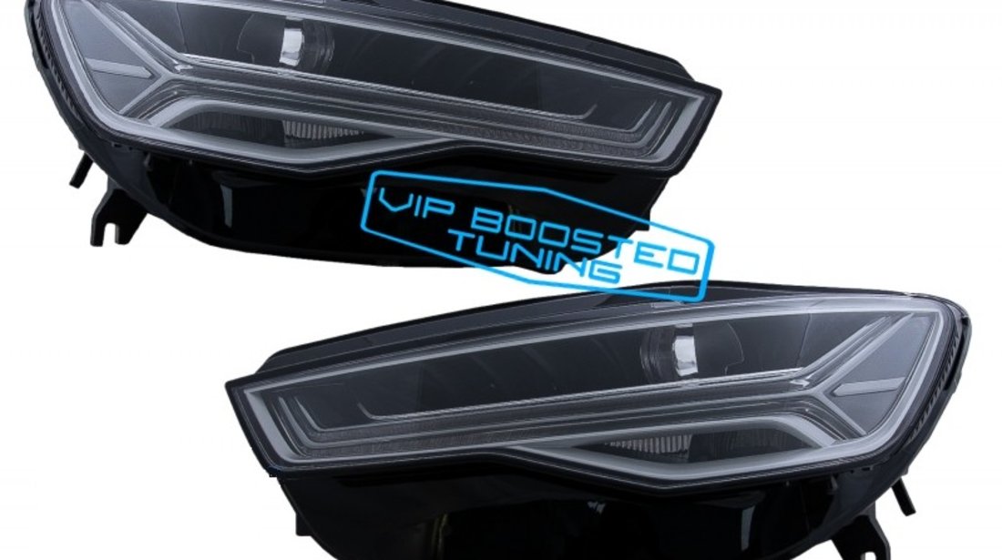 Set faruri Full LED Audi A6 4G C7 (2011-2018) upgrade de la xenon Matrix Design