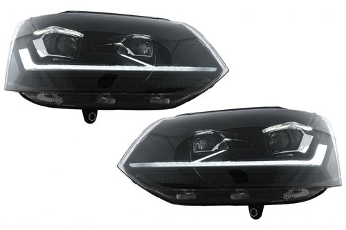 Set Faruri Full Led Compatibil Cu Volkswagen Transporter T5 Caravelle Multivan 2010-2015 Facelift Ne...