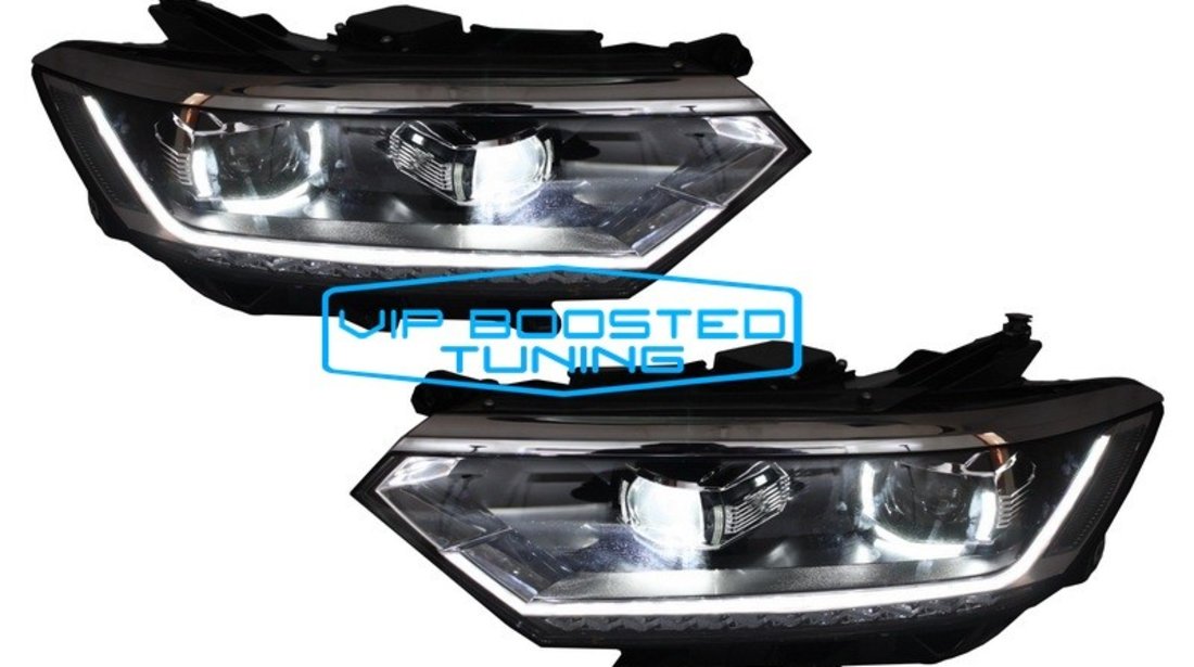 Set Faruri Full LED VW Passat B8 3G semnalizare dinamica (2014-2019) Matrix Look