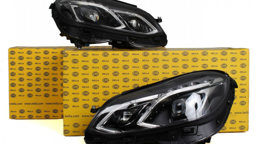 Set Faruri Led Dreapta + Stanga Hella Mercedes-Benz E-Class W212 2013-2016 1EX 011 066-681 + 1EX 011 066-671