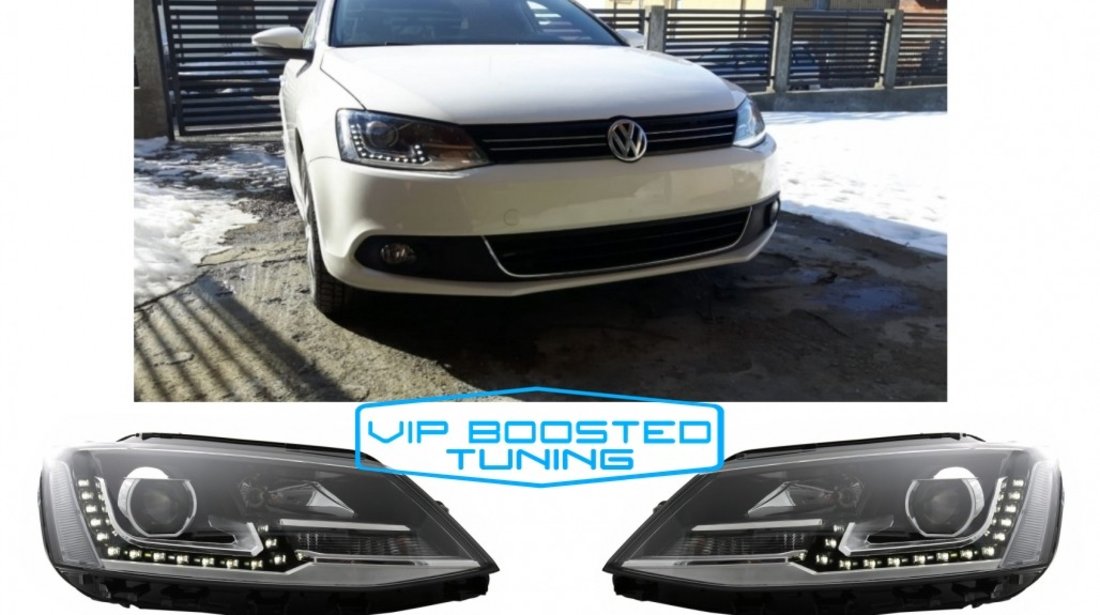 Set faruri LED DRL VW Jetta Mk6 VI (2011-2017) GTI OEM Design