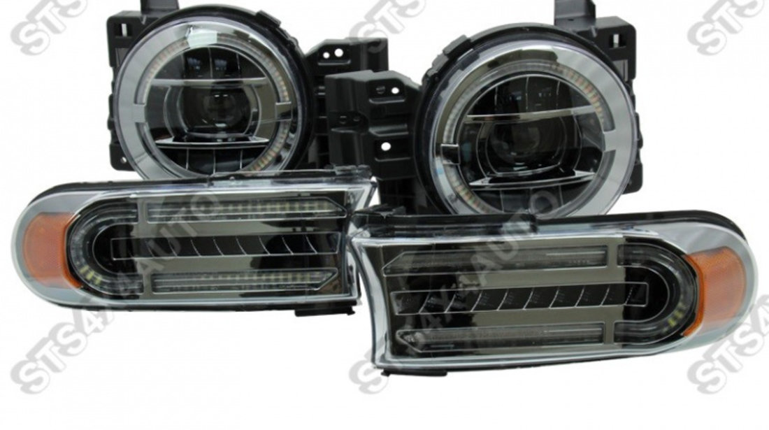 SET FARURI+SEMNALIZARE+GRILA FATA TOYOTA FJ CRUISER 2007-2021 CR [BENZ-G-LK]