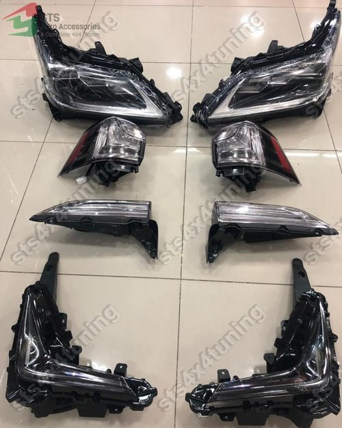 SET FARURI+STOPURI+PROIECTOARE LEXUS LX570/450D 2016-2019 [BLACK EDITION LOOK]