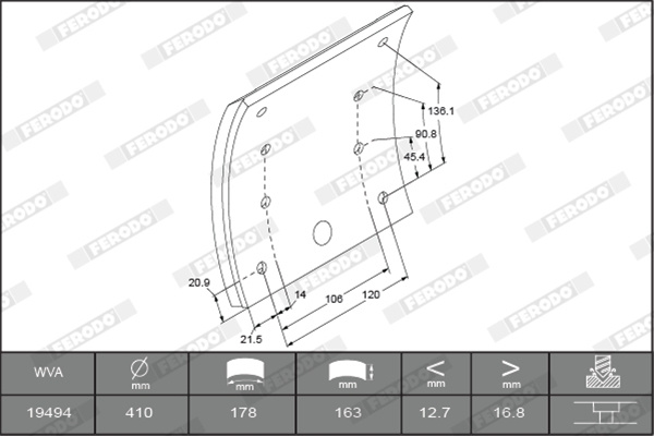 Set Ferodouri Ferodo Nbb K19486.0-F3744