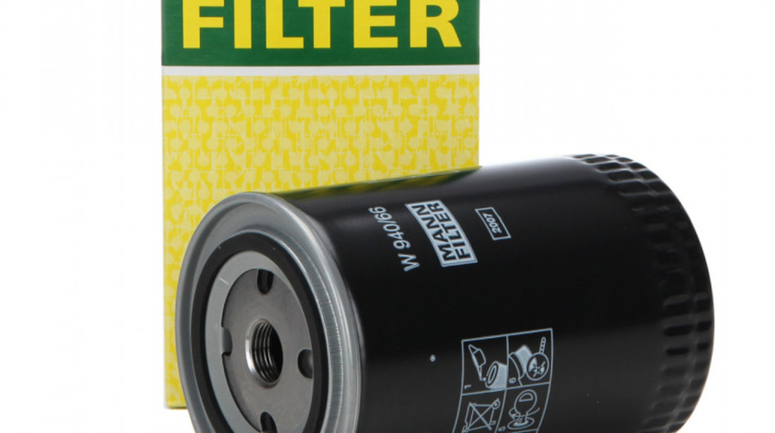 Set Filtru Ulei Mann Filter W940/66 + Buson Golire Baie Ulei Oe Volkswagen Passat B5 1996-2001 N90813202